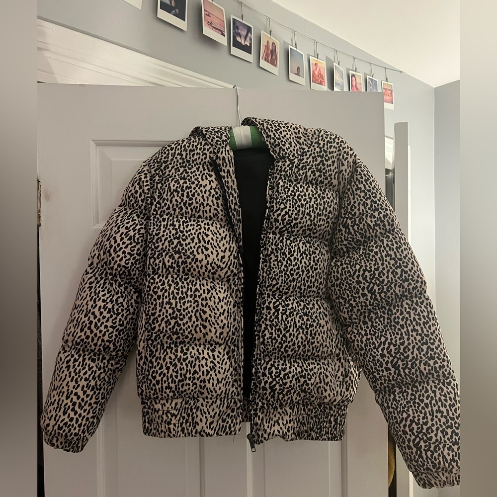 Cheetah Hooded Puffer